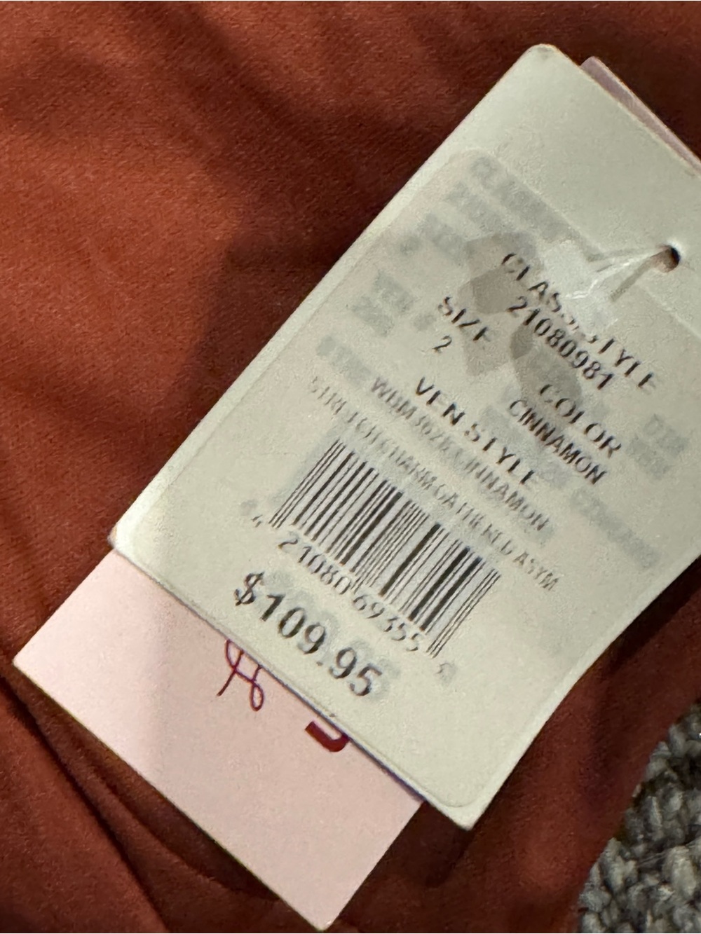 NWT Db Studio Ruched High-Low Satin Slip Dress in Copper Brown - Picture 5 of 7